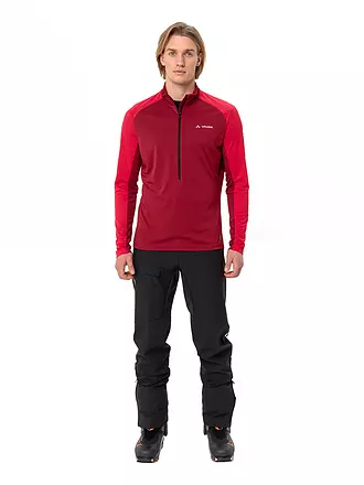 VAUDE | Zipshirt de sport pour homme Larice Light Shirt II | dunkelrot